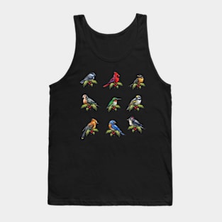 Holiday Bird Sticker Set 1 Tank Top